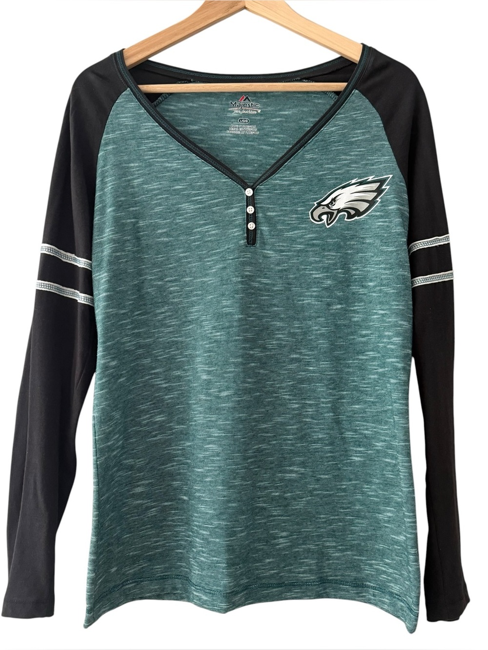 Philadelphia Eagles Majestic Women’s Henley
